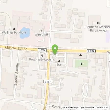 Standortübersicht der Tankstelle star Tankstelle in 47475 Kamp-Lintfort