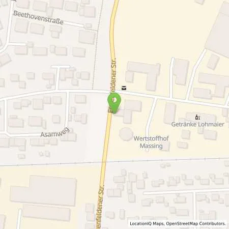Standortübersicht der Tankstelle Shell Massing Eggenfeldener Str. 36 in 84323 Massing