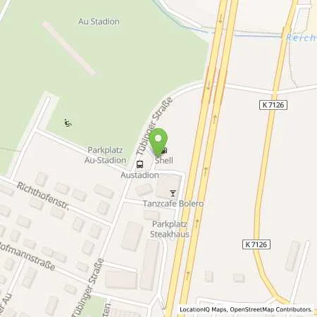 Standortübersicht der Tankstelle Shell Balingen Tübinger Str. 72 in 72336 Balingen