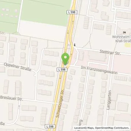 Standortübersicht der Tankstelle HEIDELBERG - SCHWETZINGER STRASSE 1 in 69124 Heidelberg