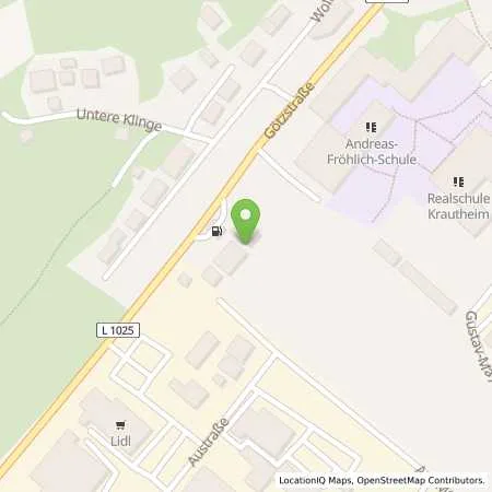 Standortübersicht der Tankstelle ZG Raiffeisen Tankstelle Krautheim in 74238 Krautheim