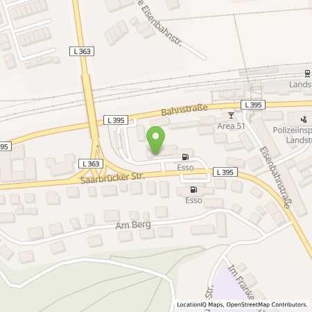 Standortübersicht der Benzin-Super-Diesel Tankstelle: Esso Tankstelle in 66849, LANDSTUHL