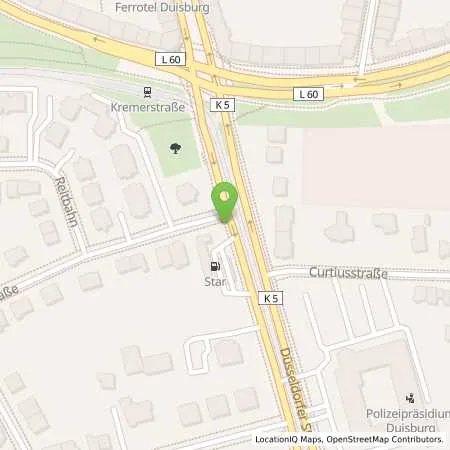 Standortübersicht der Tankstelle star Tankstelle in 47053 Duisburg