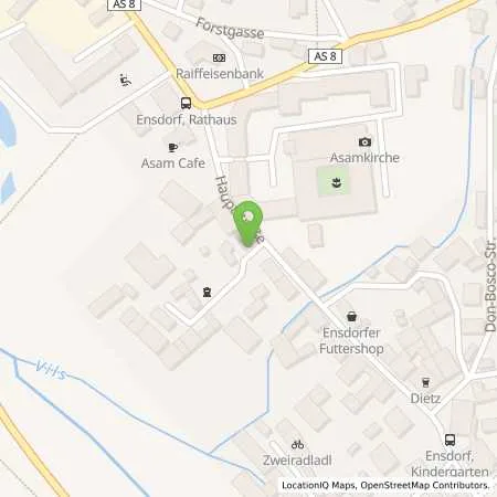 Standortübersicht der Tankstelle AVIA Tankstelle in 92266 Ensdorf