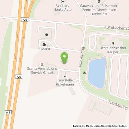 Standortübersicht der Tankstelle Himmelkron in 95502 Himmelkron