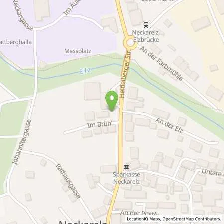 Standortübersicht der Tankstelle MOSBACH - HEIDELBERGER STRASSE 49 in 74821 Mosbach