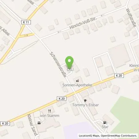 Standortübersicht der Tankstelle OIL! Tankstelle Uetersen in 25436 Uetersen