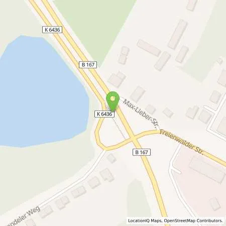 Standortübersicht der Tankstelle TotalEnergies Wriezen in 16269 Wriezen