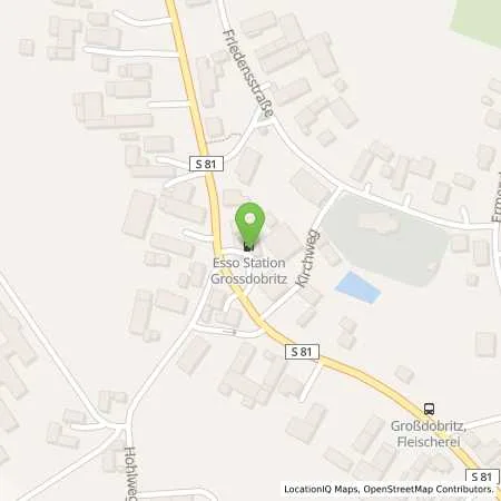 Standortübersicht der Tankstelle Esso Tankstelle in 01689 NIEDERAU