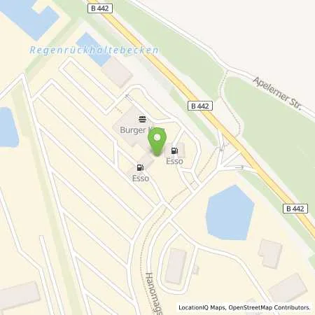 Standortübersicht der Tankstelle Esso Tankstelle in 31867 LAUENAU