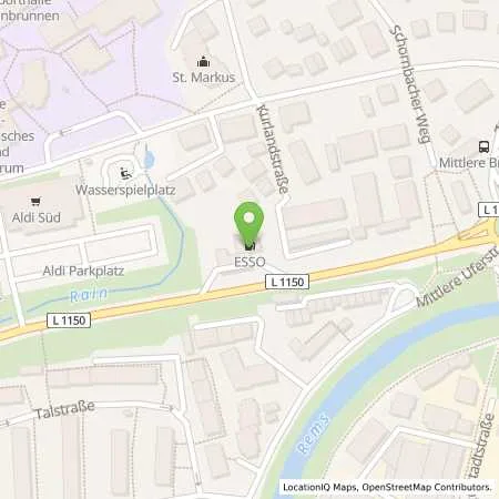 Standortübersicht der Tankstelle Esso Tankstelle in 73614 SCHORNDORF