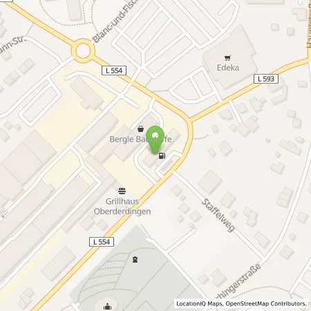 Standortübersicht der Tankstelle t/s/g Treffinger gmbH in 75038 Oberderdingen