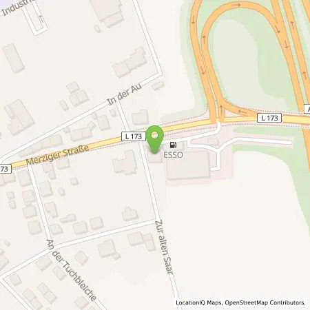 Standortübersicht der Tankstelle Esso Tankstelle in 66663 MERZIG