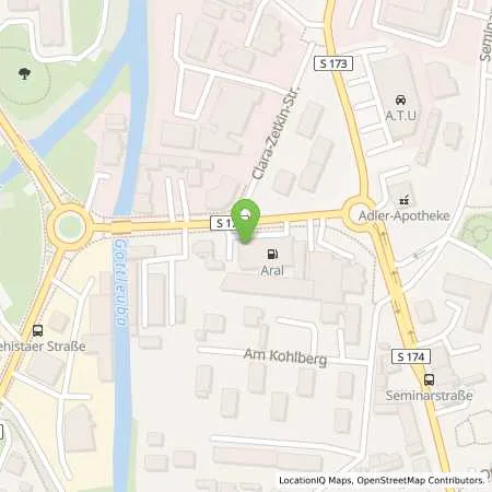 Standortübersicht der Tankstelle Aral Tankstelle in 01796 Pirna