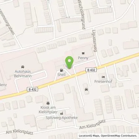 Standortübersicht der Tankstelle Shell Norderstedt Segeberger Chaussee 69-71 in 22850 Norderstedt