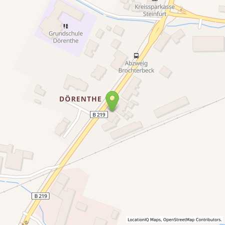 Standortübersicht der Benzin-Super-Diesel Tankstelle: FIP-Dörenthe in 49479, Ibbenbüren-Dörenthe