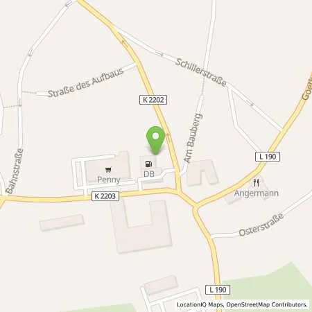 Standortübersicht der Tankstelle Tankstelle Teuchern in 06682 Teuchern