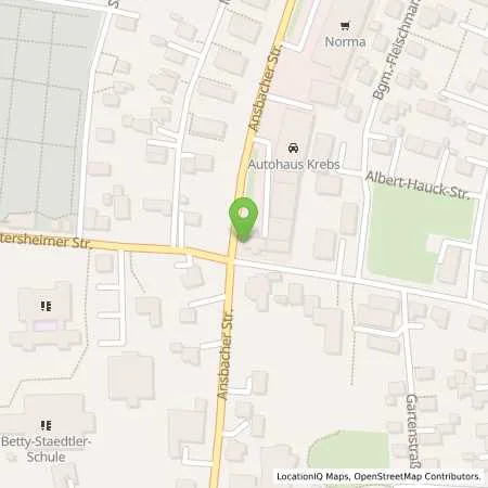 Standortübersicht der Tankstelle Tankcenter Krebs in 91717 Wassertruedingen