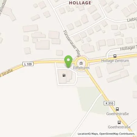 Standortübersicht der Tankstelle Q1 Tankstelle in 49134 Wallenhorst