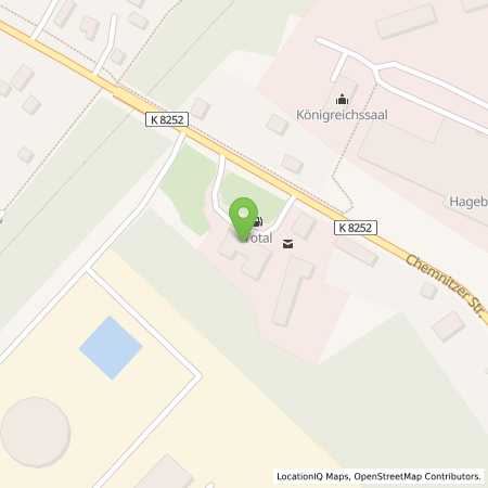 Standortübersicht der Benzin-Super-Diesel Tankstelle: TotalEnergies Hartmannsdorf in 09232, Hartmannsdorf