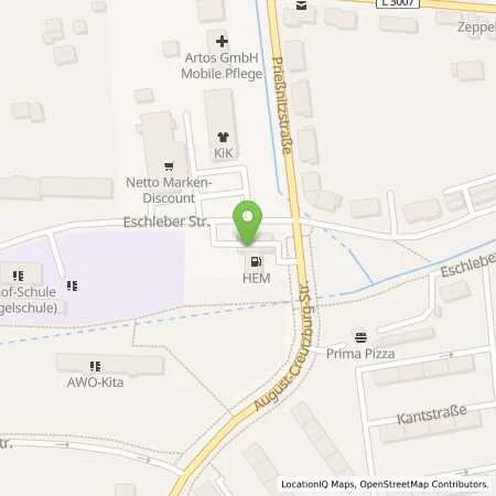 Standortübersicht der Tankstelle Gotha, Eschleber Str. 37 in 99867 Gotha