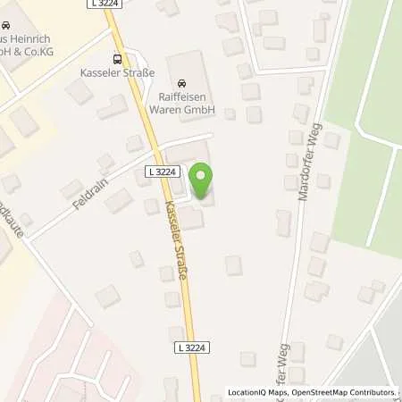 Standortübersicht der Tankstelle Tankstelle Homberg in 34576 Homberg (Efze)