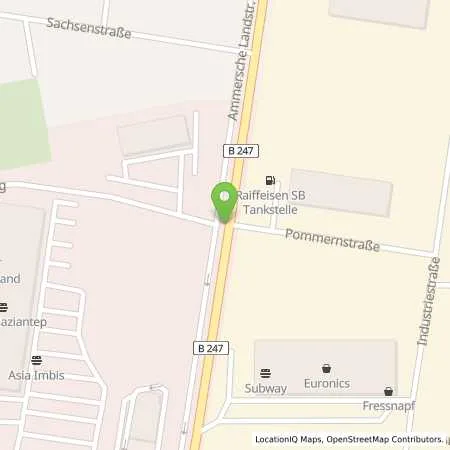 Standortübersicht der Tankstelle Tankpunkt Muehlhausen in 99974 Muehlhausen