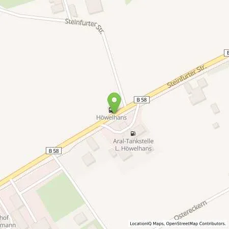 Standortübersicht der Tankstelle Aral Tankstelle in 59387 Ascheberg