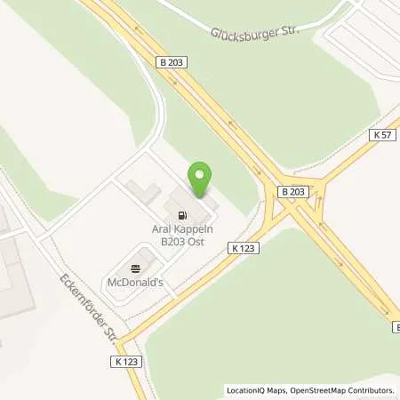 Standortübersicht der Tankstelle Aral Tankstelle in 24376 Kappeln