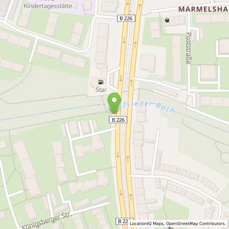 Standortübersicht der Benzin-Super-Diesel Tankstelle: star Tankstelle in 44809, Bochum