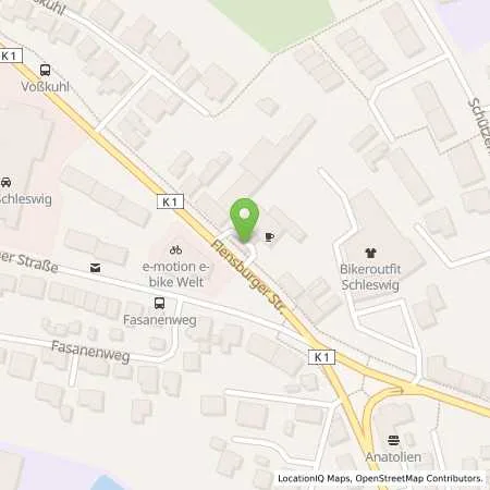 Standortübersicht der Tankstelle Schleswig (24837), Flensburger Str. 86 in 24837 Schleswig