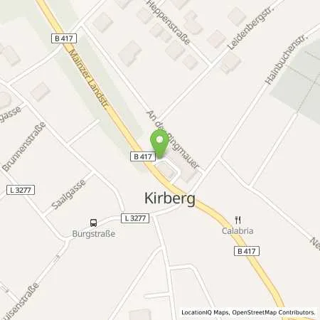 Standortübersicht der Tankstelle Shell Huenfelden-Kirberg Hainbuchenstr. 1 in 65597 Huenfelden (Kirberg)