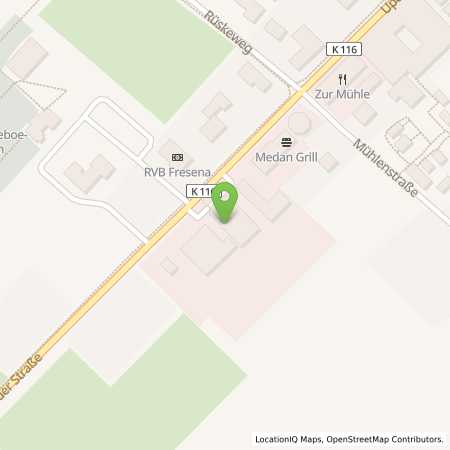Standortübersicht der Benzin-Super-Diesel Tankstelle: Landhandel Nord-West in 26624, Südbrookmerland
