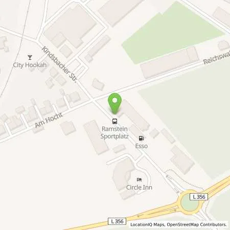 Standortübersicht der Tankstelle Esso Tankstelle in 66877 RAMSTEIN-MIESENBACH