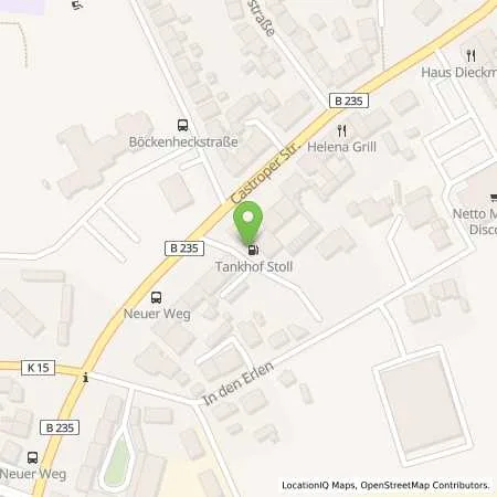 Standortübersicht der Tankstelle Tankhof Stoll Freie Tankstelle in 45711 Datteln