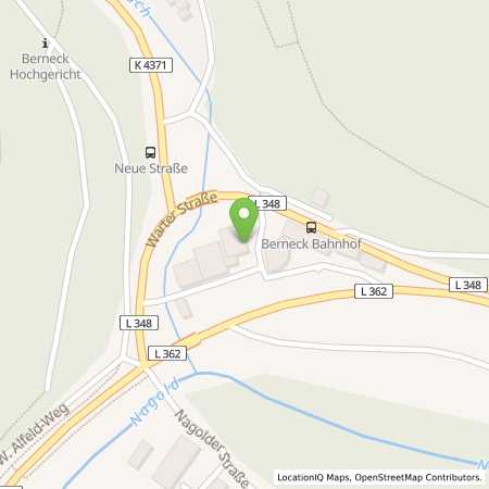 Standortübersicht der Benzin-Super-Diesel Tankstelle: Haisch Mineralölvertrieb GmbH & Co. KG in 72213, Altensteig