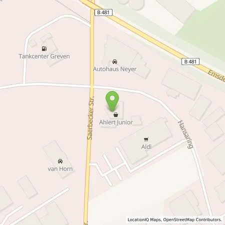 Standortübersicht der Tankstelle AJ SA 130 in 48268 Greven