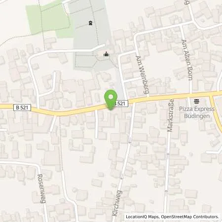 Standortübersicht der Tankstelle Shell Buedingen Hauptstr. 74 in 63654 Buedingen