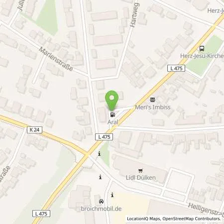 Standortübersicht der Tankstelle Aral Tankstelle in 41751 Viersen