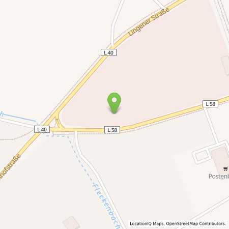 Standortübersicht der Benzin-Super-Diesel Tankstelle: Raiffeisen-Warengenossenschaft Emsland Süd eG in 48488, Emsbüren-Leschede
