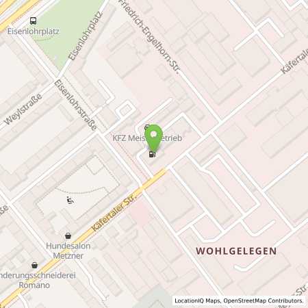 Standortübersicht der Benzin-Super-Diesel Tankstelle: Harald Henn in 68167, Mannheim