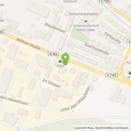 Standortübersicht der Tankstelle ENI in 72458 Albstadt