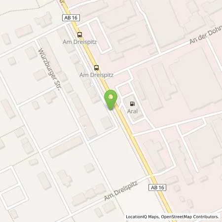 Standortübersicht der Tankstelle Aral Tankstelle in 63811 Stockstadt