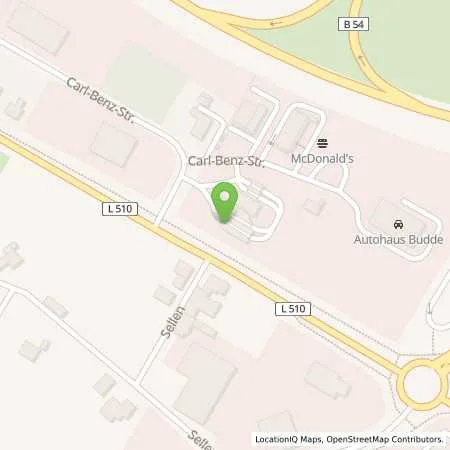 Standortübersicht der Tankstelle Andreas Bergmann in 48565 Steinfurt