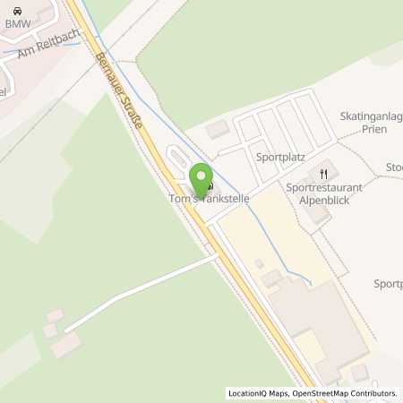 Standortübersicht der Benzin-Super-Diesel Tankstelle: Freie Tankstelle Freund in 83209, Prien