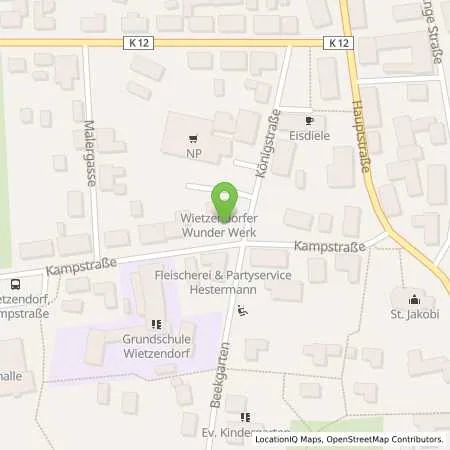 Standortübersicht der Tankstelle Wietzendorf in 29649 Wietzendorf