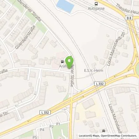 Standortübersicht der Tankstelle Aral Tankstelle in 53842 Troisdorf