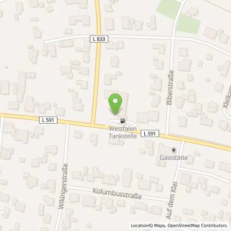 Standortübersicht der Tankstelle Helmig & Hallmeier in 48477 Hörstel