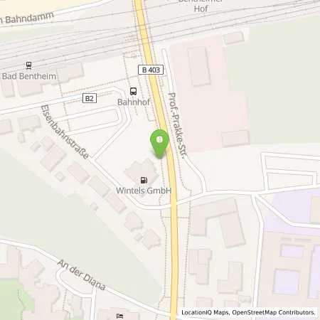 Standortübersicht der Tankstelle Marco Wintels GmbH in 48455 Bentheim