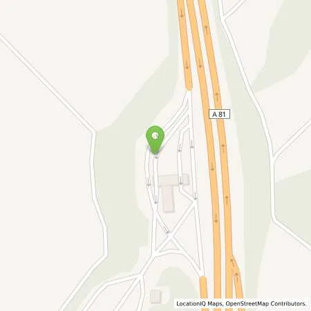 Standortübersicht der Tankstelle WIDDERN, A81 BAT JAGSTTAL WEST. in 74259 Widdern